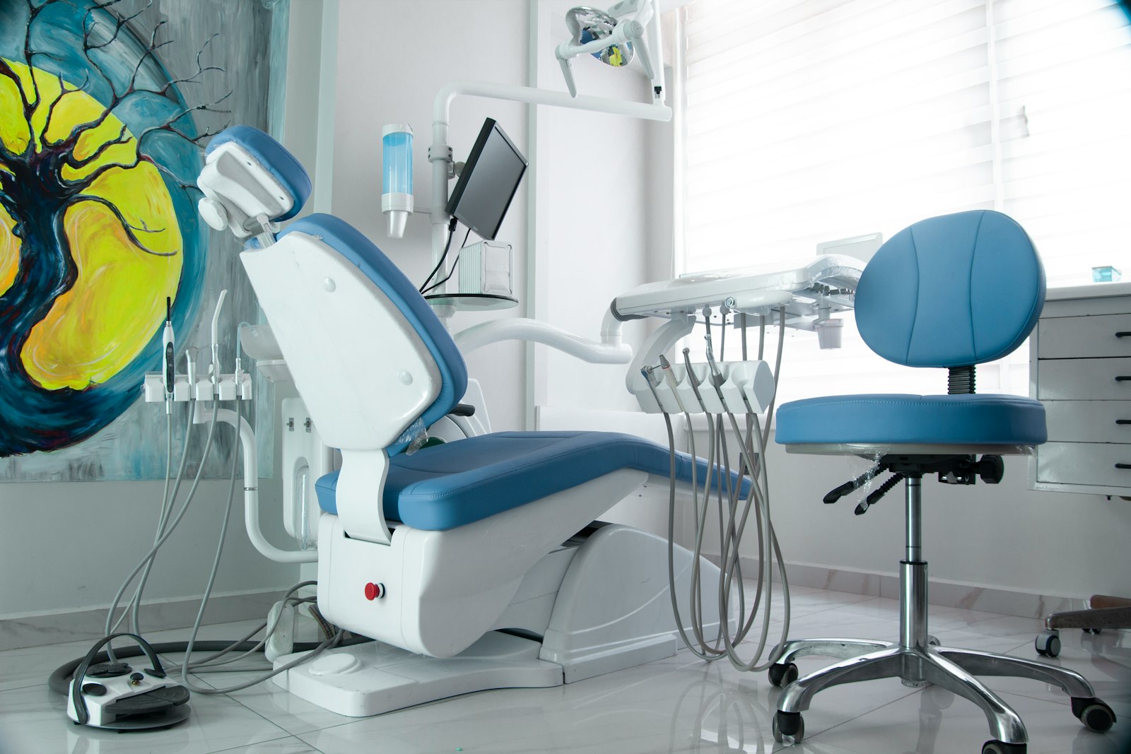 Modern dental treatment room at Palm Beach Institute of Dentistry in West Palm Beach, Florida
